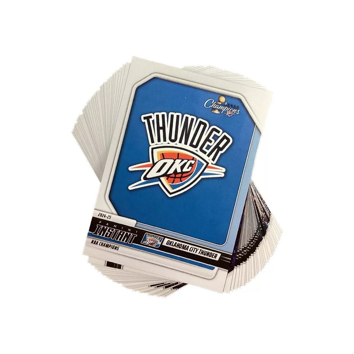 NBA球員卡 NBA Champions Oklahoma City Thunder Basketball Trading Card Blaster Box Panini 雷霆冠軍 套卡 封膜未拆 全新:圖片 2