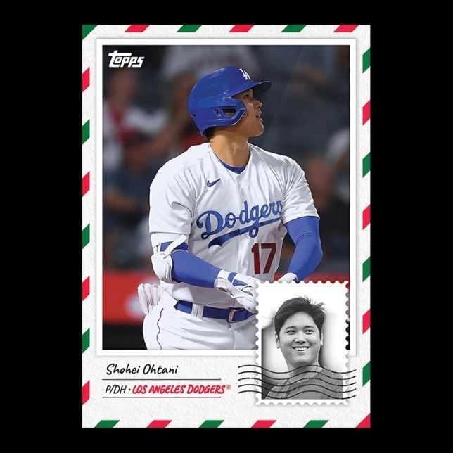 MLB球員卡 Shohei Ohtani - 2023 Topps MLB Holiday Card 1 - PR: 24372