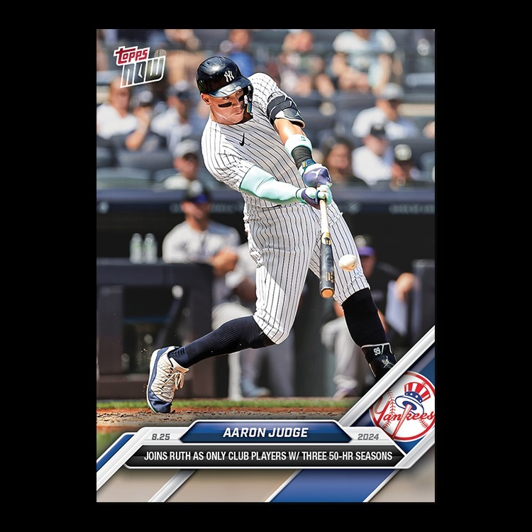 MLB球員卡 Aaron Judge - 2024 MLB TOPPS NOW® Card 594 - LOOK FOR AUTO-RELICS - PR: 20,789
