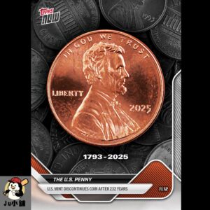 US Penny美金一分錢硬幣 - 2025 Topps NOW